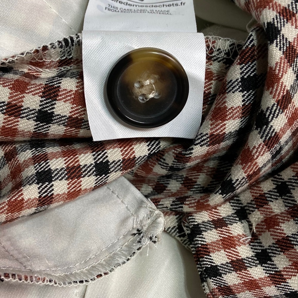 Boden Westbourne Women's US 14 Brown Plaid Wide Leg Pants‎ Trousers R0419 NWT - Picture 9 of 13